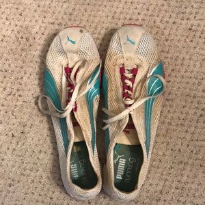 Puma “H street” shoes womens 11 pink white blue